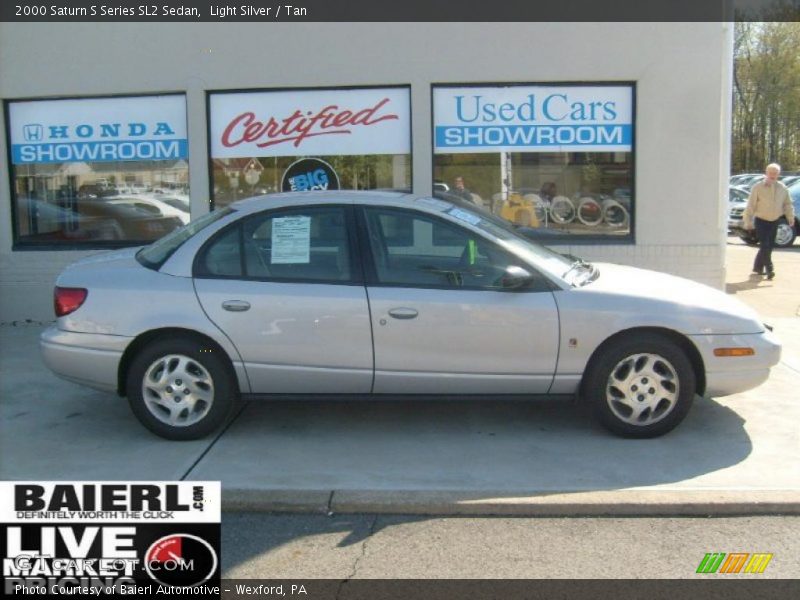 Light Silver / Tan 2000 Saturn S Series SL2 Sedan