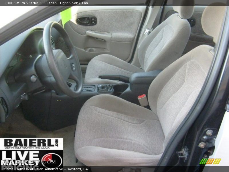 Light Silver / Tan 2000 Saturn S Series SL2 Sedan