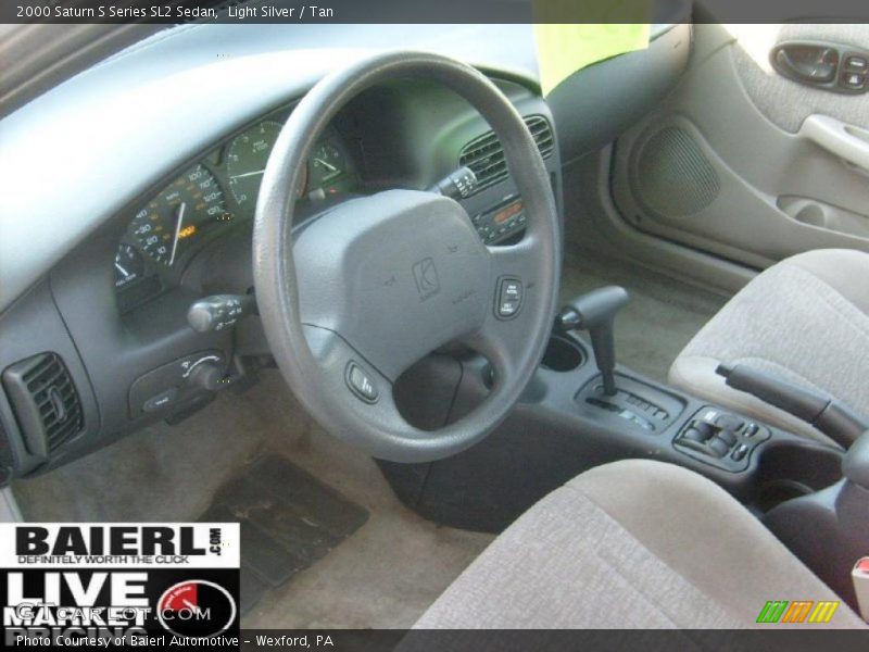 Light Silver / Tan 2000 Saturn S Series SL2 Sedan