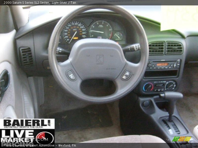 Light Silver / Tan 2000 Saturn S Series SL2 Sedan
