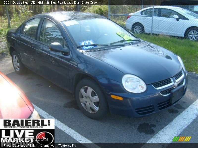 Midnight Blue Pearlcoat / Dark Slate Gray 2004 Dodge Neon SE