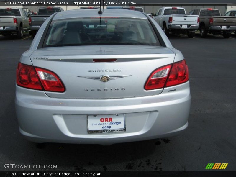 Bright Silver Metallic / Dark Slate Gray 2010 Chrysler Sebring Limited Sedan
