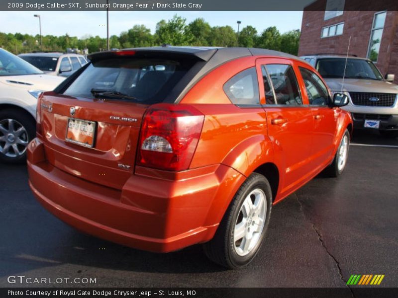 Sunburst Orange Pearl / Dark Slate Gray 2009 Dodge Caliber SXT