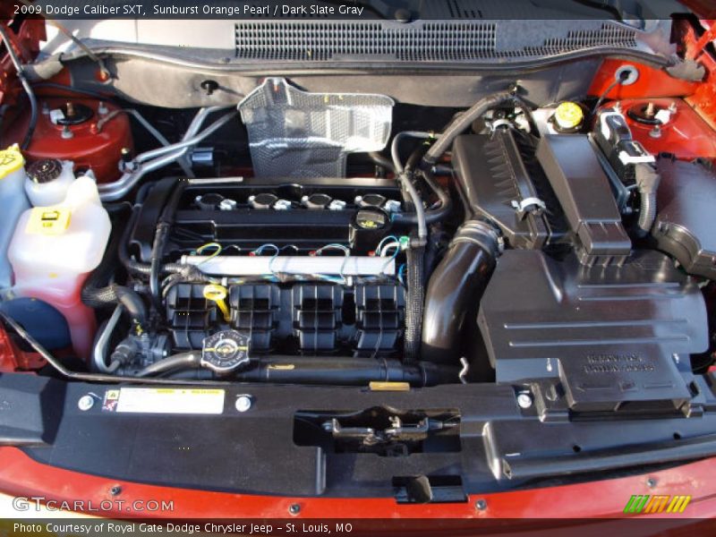 Sunburst Orange Pearl / Dark Slate Gray 2009 Dodge Caliber SXT