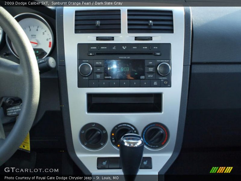 Sunburst Orange Pearl / Dark Slate Gray 2009 Dodge Caliber SXT