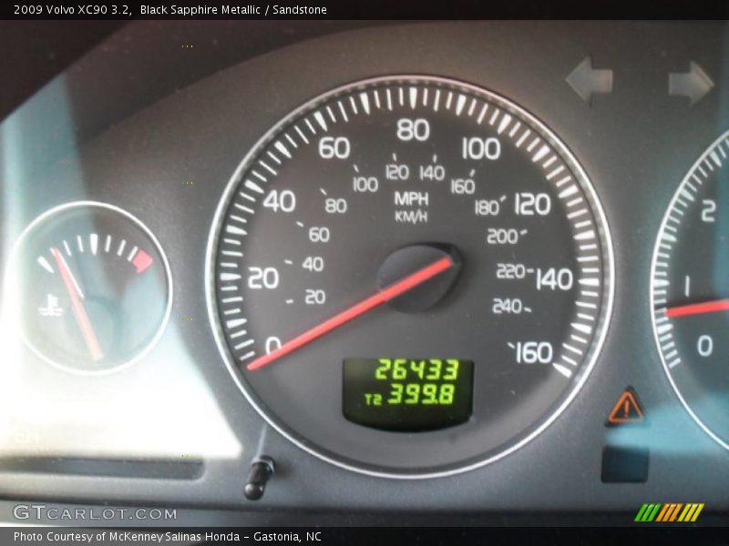 Black Sapphire Metallic / Sandstone 2009 Volvo XC90 3.2