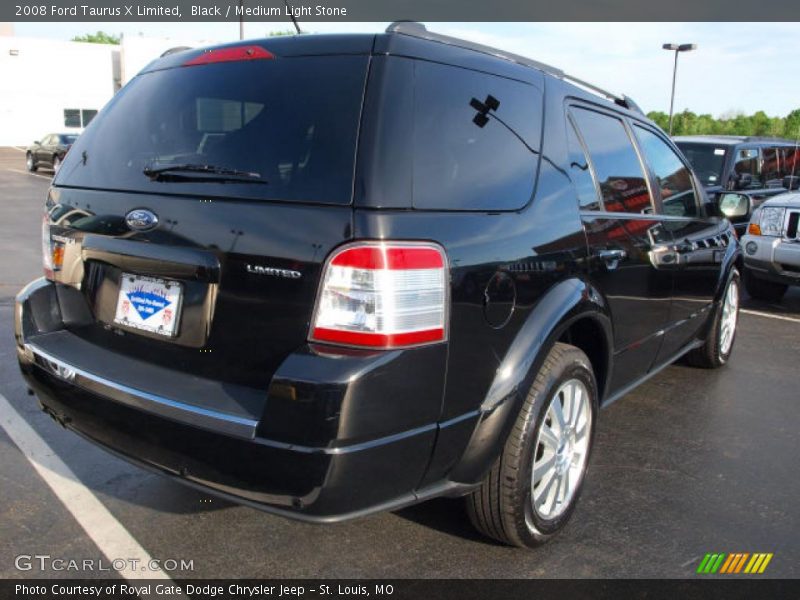 Black / Medium Light Stone 2008 Ford Taurus X Limited