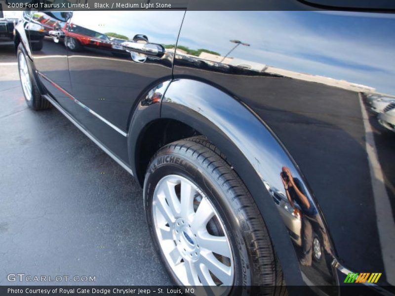 Black / Medium Light Stone 2008 Ford Taurus X Limited