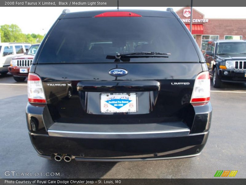 Black / Medium Light Stone 2008 Ford Taurus X Limited