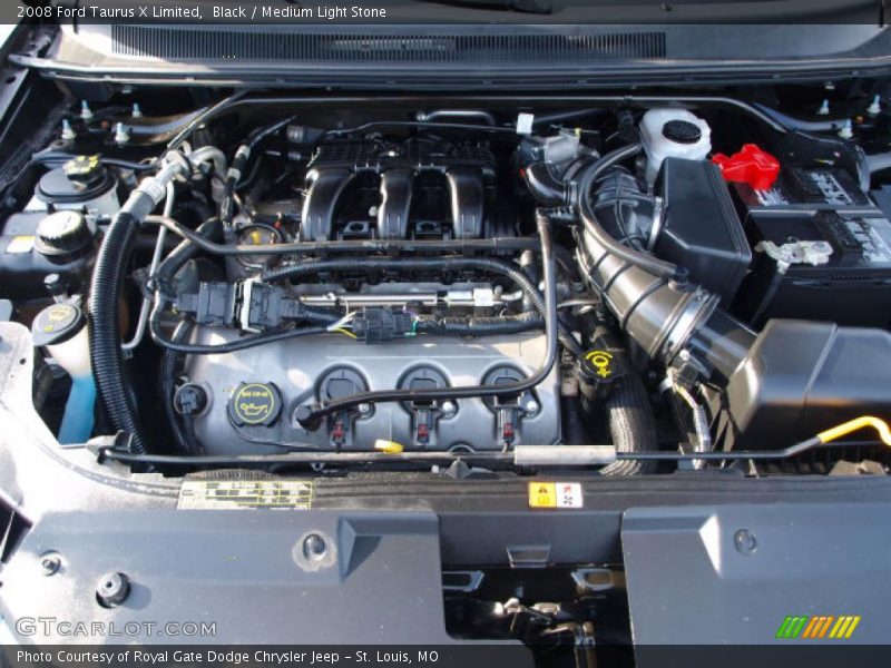 Black / Medium Light Stone 2008 Ford Taurus X Limited