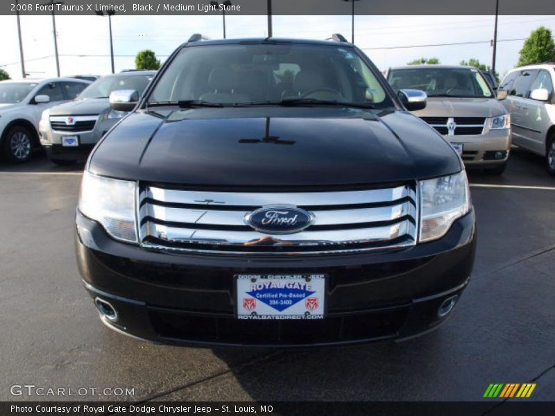 Black / Medium Light Stone 2008 Ford Taurus X Limited