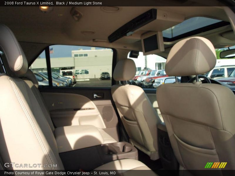 Black / Medium Light Stone 2008 Ford Taurus X Limited