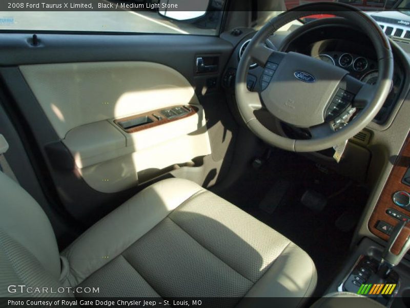 Black / Medium Light Stone 2008 Ford Taurus X Limited