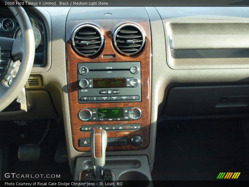 Black / Medium Light Stone 2008 Ford Taurus X Limited