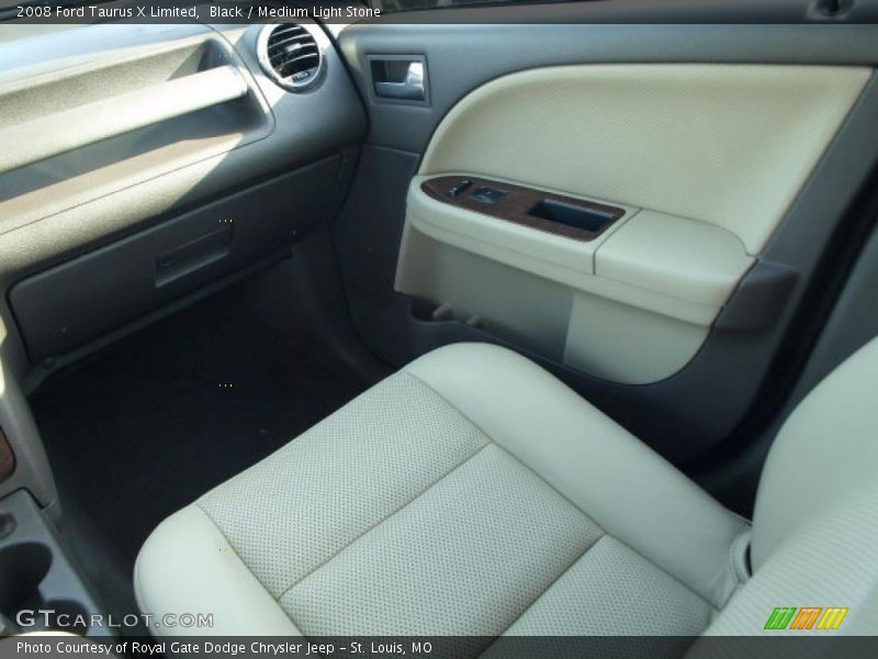 Black / Medium Light Stone 2008 Ford Taurus X Limited