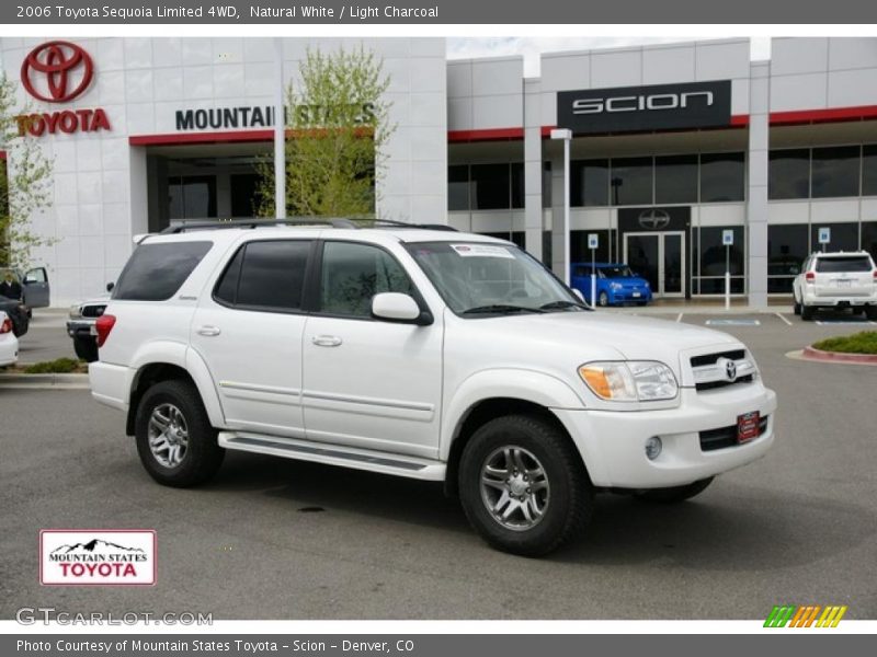 Natural White / Light Charcoal 2006 Toyota Sequoia Limited 4WD