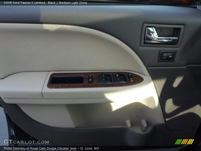 Black / Medium Light Stone 2008 Ford Taurus X Limited