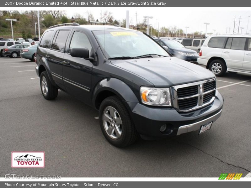 Steel Blue Metallic / Dark Slate Gray/Light Slate Gray 2007 Dodge Durango Limited 4x4