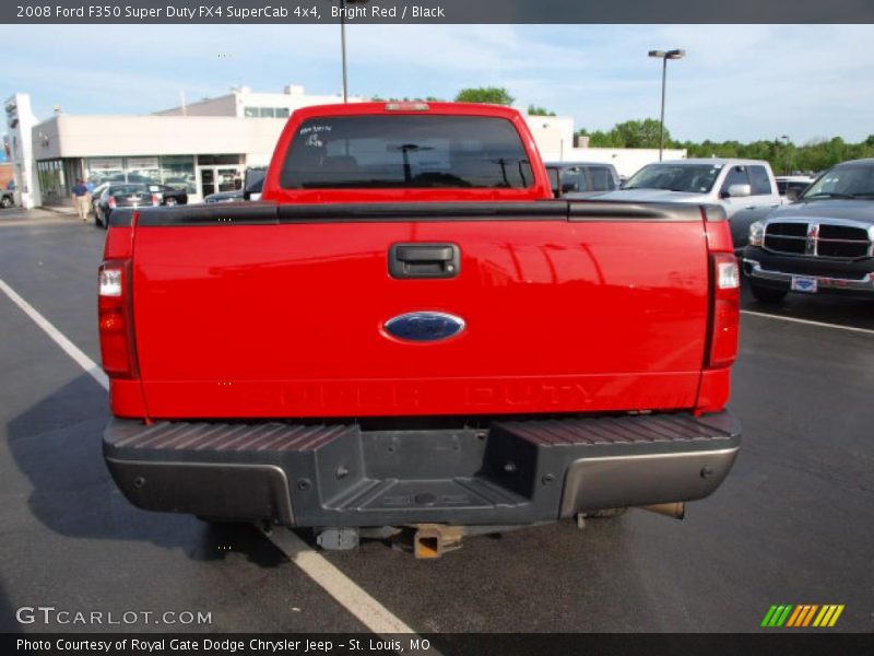 Bright Red / Black 2008 Ford F350 Super Duty FX4 SuperCab 4x4