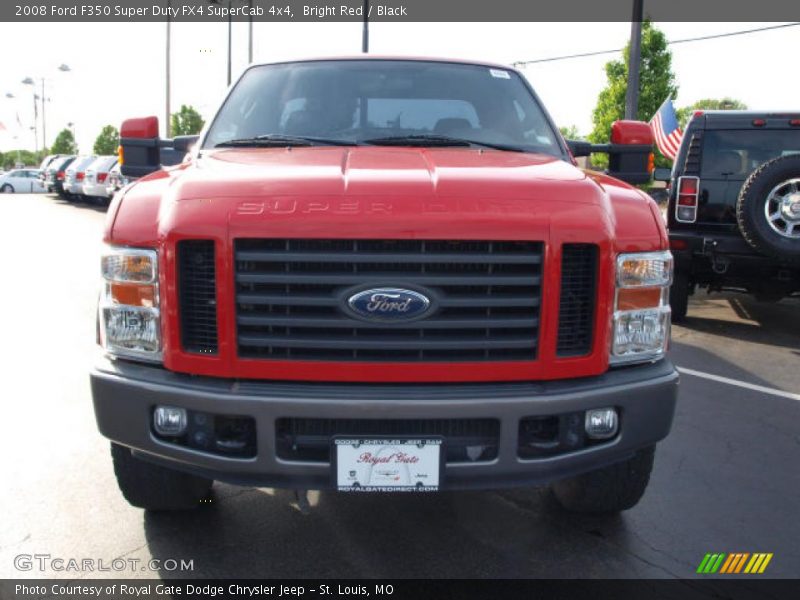 Bright Red / Black 2008 Ford F350 Super Duty FX4 SuperCab 4x4
