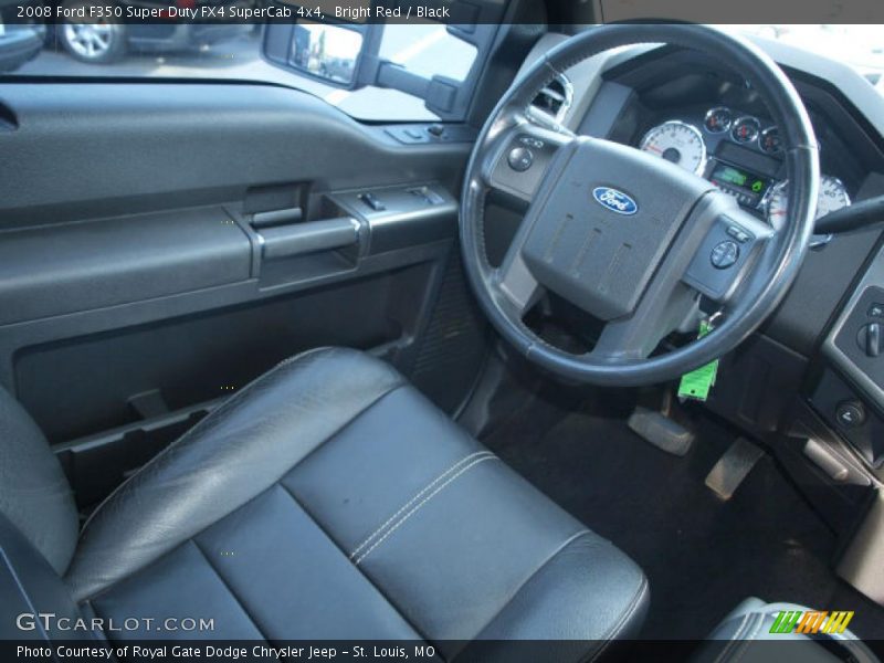 Bright Red / Black 2008 Ford F350 Super Duty FX4 SuperCab 4x4
