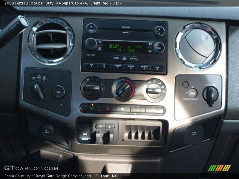 Bright Red / Black 2008 Ford F350 Super Duty FX4 SuperCab 4x4