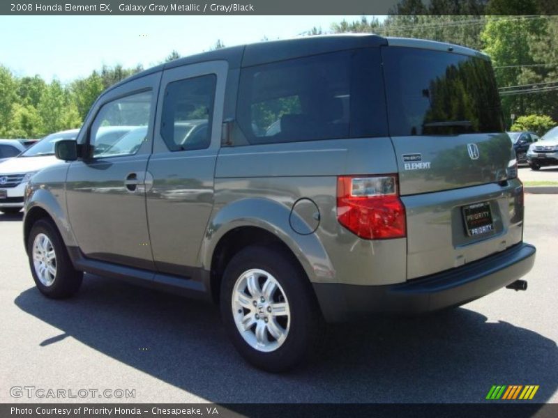 Galaxy Gray Metallic / Gray/Black 2008 Honda Element EX