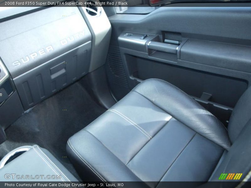 Bright Red / Black 2008 Ford F350 Super Duty FX4 SuperCab 4x4