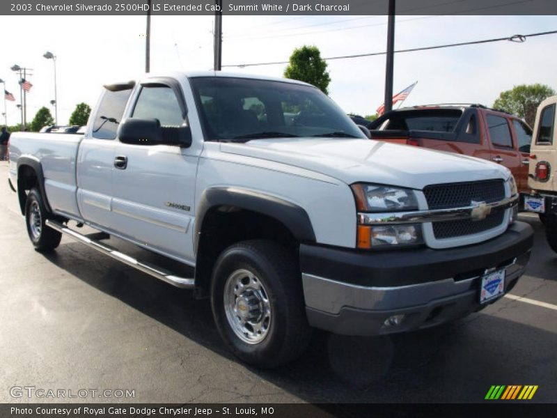 Summit White / Dark Charcoal 2003 Chevrolet Silverado 2500HD LS Extended Cab