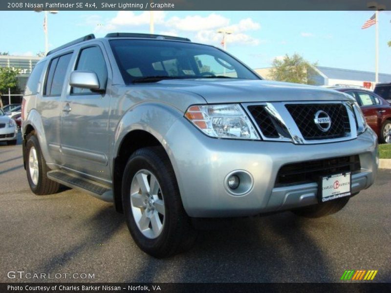 Silver Lightning / Graphite 2008 Nissan Pathfinder SE 4x4