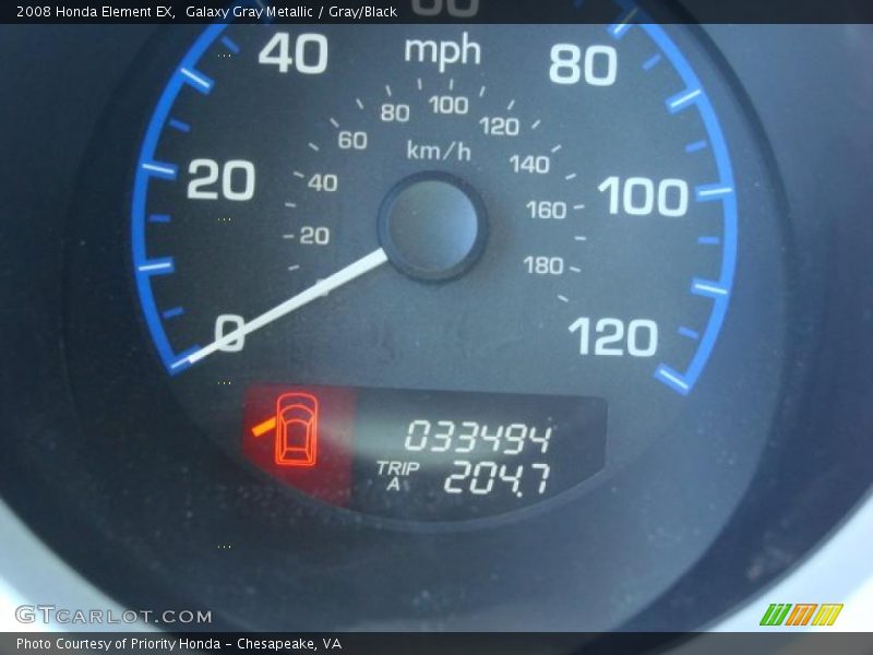 Galaxy Gray Metallic / Gray/Black 2008 Honda Element EX