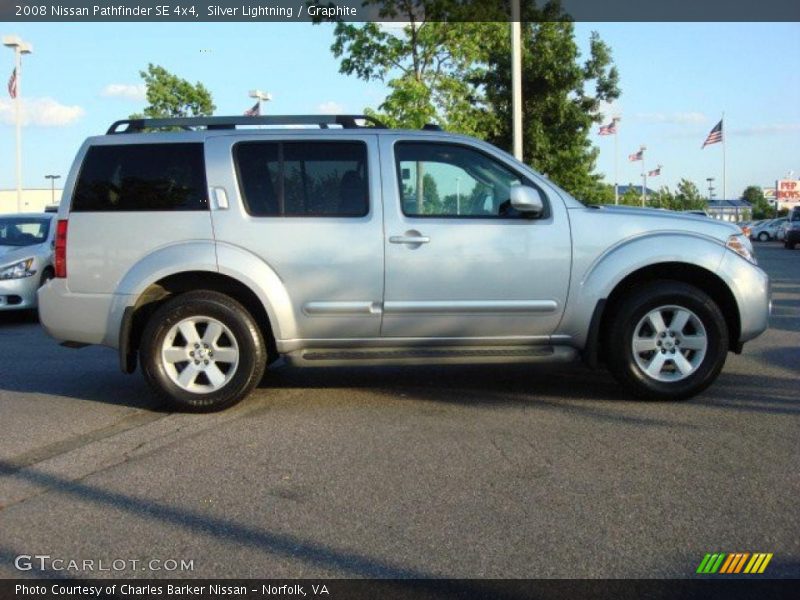 Silver Lightning / Graphite 2008 Nissan Pathfinder SE 4x4