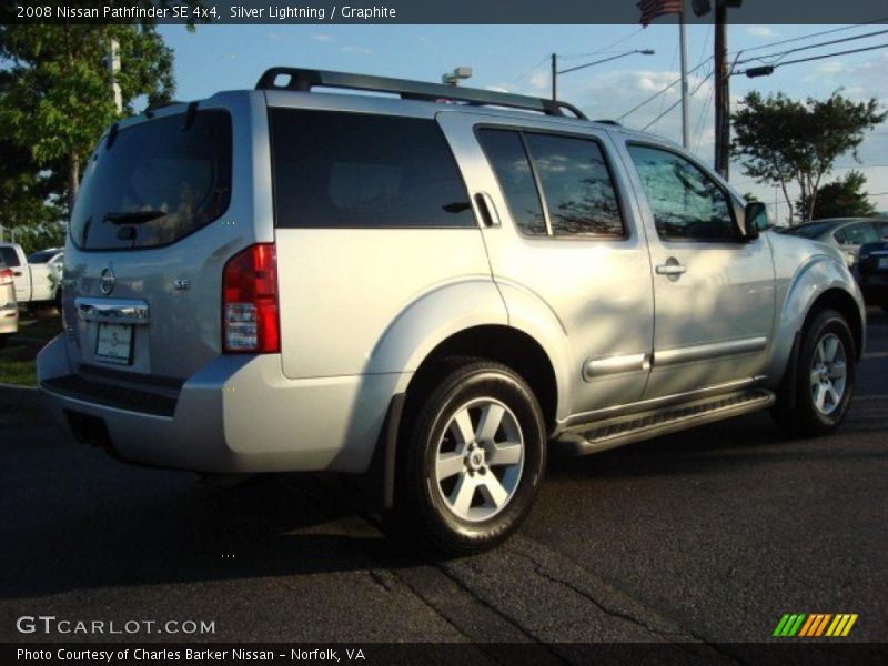 Silver Lightning / Graphite 2008 Nissan Pathfinder SE 4x4