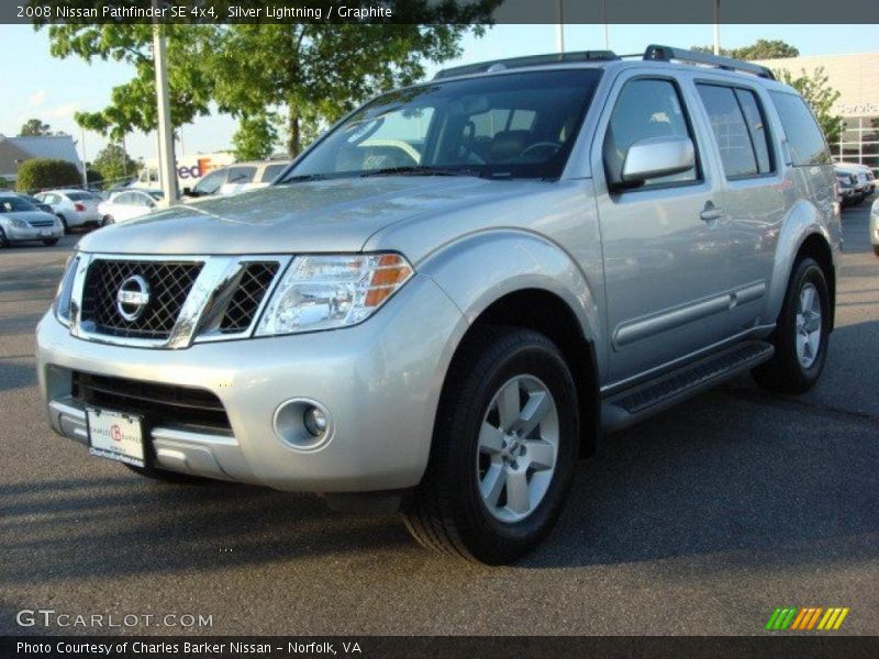 Silver Lightning / Graphite 2008 Nissan Pathfinder SE 4x4
