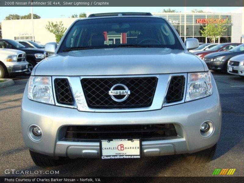 Silver Lightning / Graphite 2008 Nissan Pathfinder SE 4x4