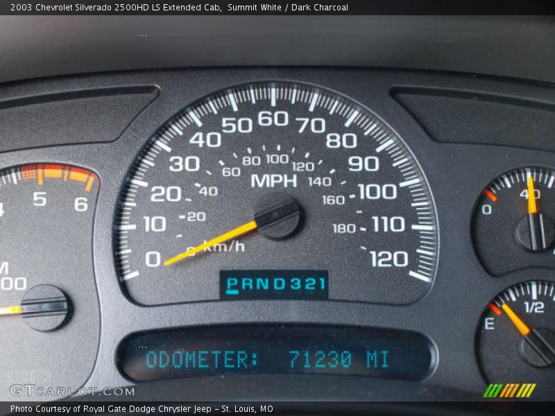 Summit White / Dark Charcoal 2003 Chevrolet Silverado 2500HD LS Extended Cab