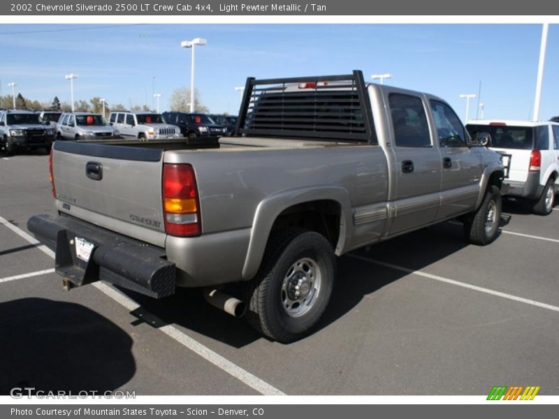 Light Pewter Metallic / Tan 2002 Chevrolet Silverado 2500 LT Crew Cab 4x4