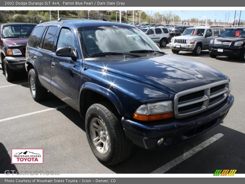 Patriot Blue Pearl / Dark Slate Gray 2002 Dodge Durango SLT 4x4