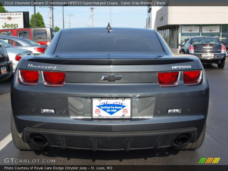 Cyber Gray Metallic / Black 2010 Chevrolet Camaro SS Hennessey HPE550 Supercharged Coupe