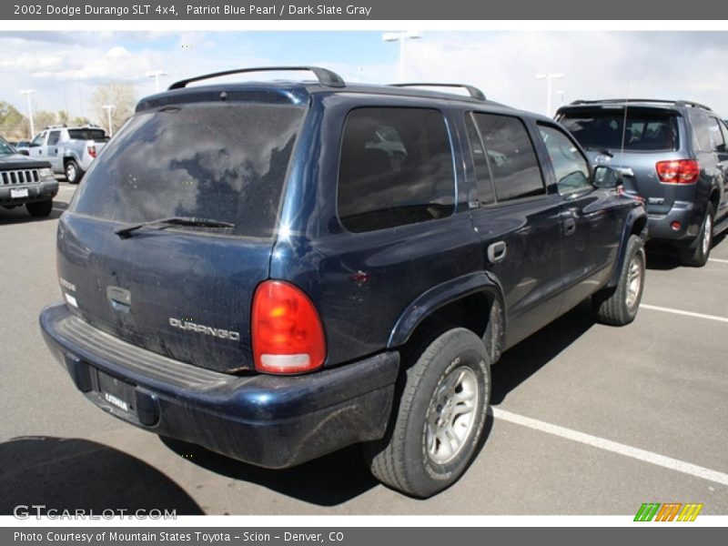 Patriot Blue Pearl / Dark Slate Gray 2002 Dodge Durango SLT 4x4
