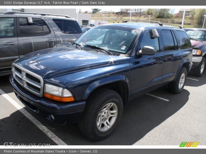 Patriot Blue Pearl / Dark Slate Gray 2002 Dodge Durango SLT 4x4