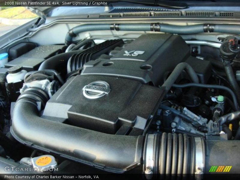 Silver Lightning / Graphite 2008 Nissan Pathfinder SE 4x4