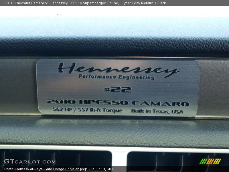 2010 Camaro SS Hennessey HPE550 Supercharged Coupe Logo