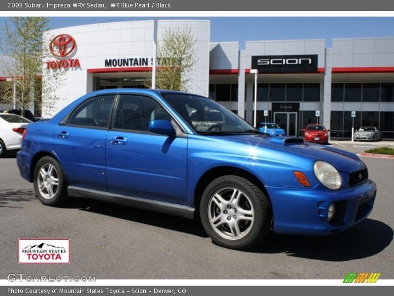 WR Blue Pearl / Black 2003 Subaru Impreza WRX Sedan
