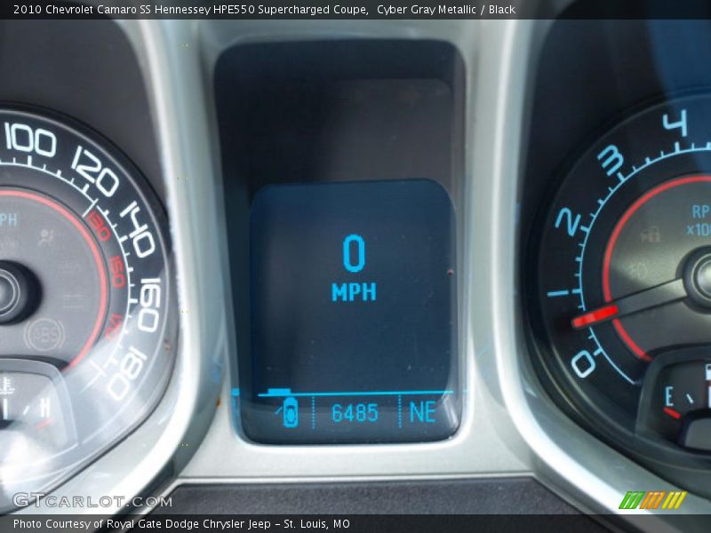 Cyber Gray Metallic / Black 2010 Chevrolet Camaro SS Hennessey HPE550 Supercharged Coupe