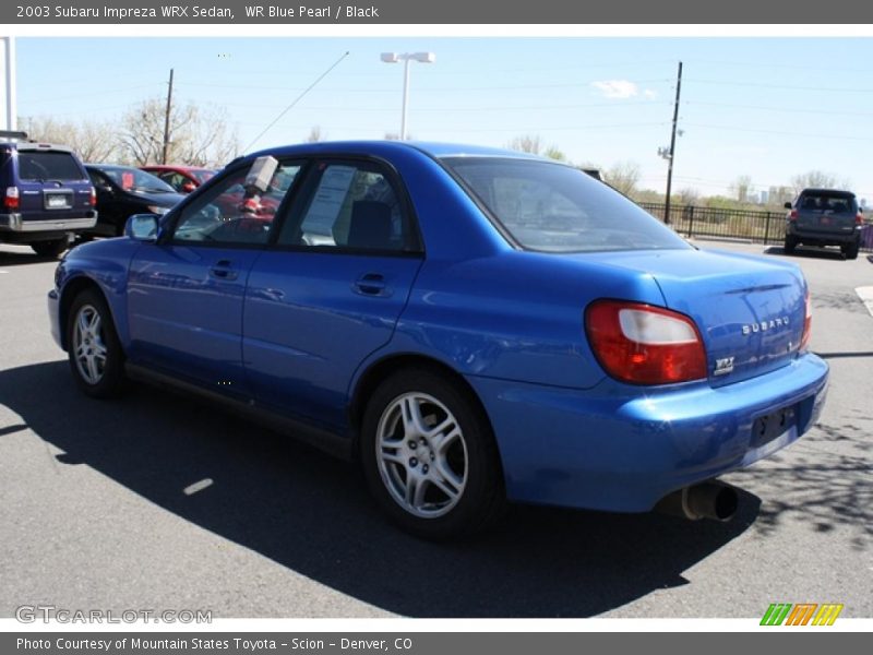 WR Blue Pearl / Black 2003 Subaru Impreza WRX Sedan