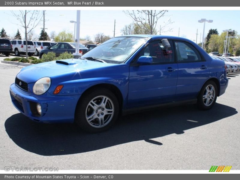 WR Blue Pearl / Black 2003 Subaru Impreza WRX Sedan