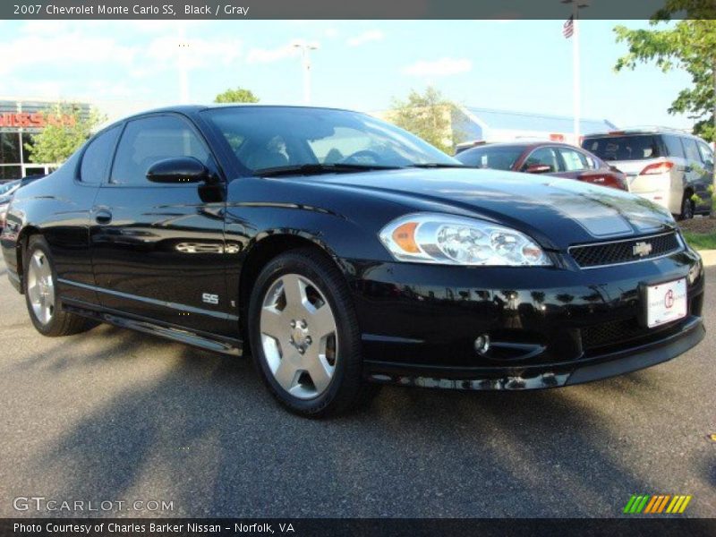 Black / Gray 2007 Chevrolet Monte Carlo SS