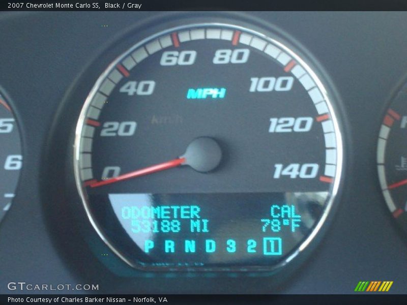 Black / Gray 2007 Chevrolet Monte Carlo SS