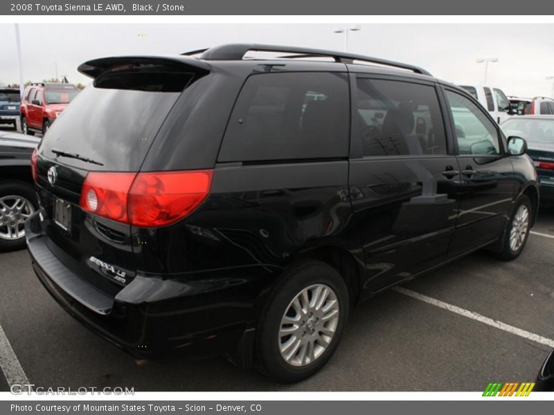 Black / Stone 2008 Toyota Sienna LE AWD